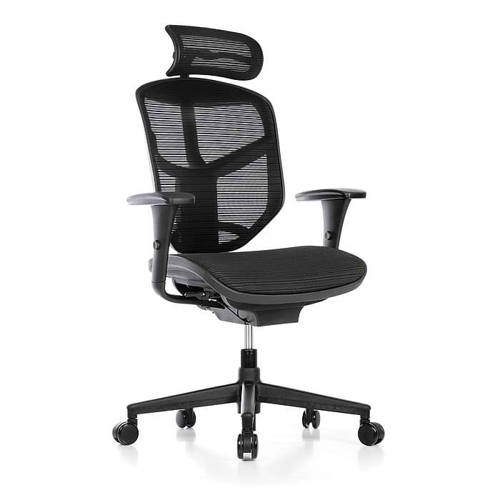 כיסא ארגונומי מעוצב דגם ENJOY צבע שחור מבית COMFORT 