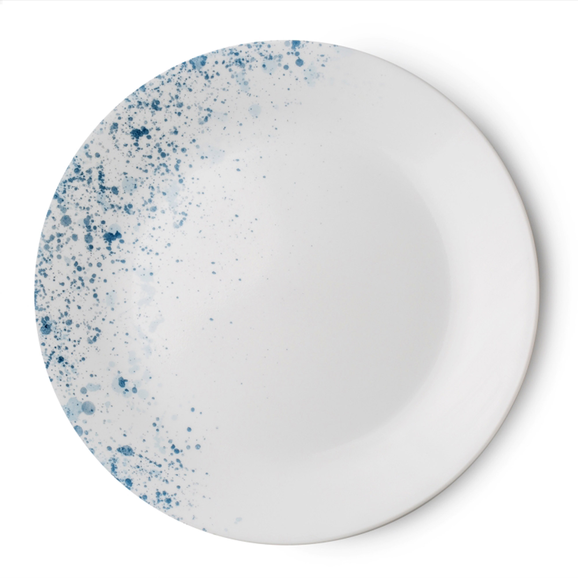 סט צלחות קורל 36 חלקים ל-12 סועדים דגם Indigo Speckle תוצרת קורנינג ארה