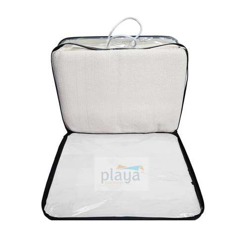 רשת צל 2X3 צבע שמנת וטבעות PLAYA 