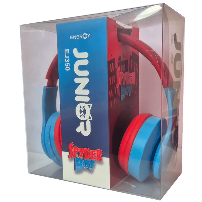 אוזניות קשת Bluetooth אלחוטיות Energy Junior EG350 Spidey - צבע אדום וכחול שנה אחריות עי היבואן הרשמי
