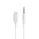 כבל Anker Audio cable 3.5 mm to Lightning - באורך 1 מטר צבע לבן אחריות ע"י היבואן הרשמי