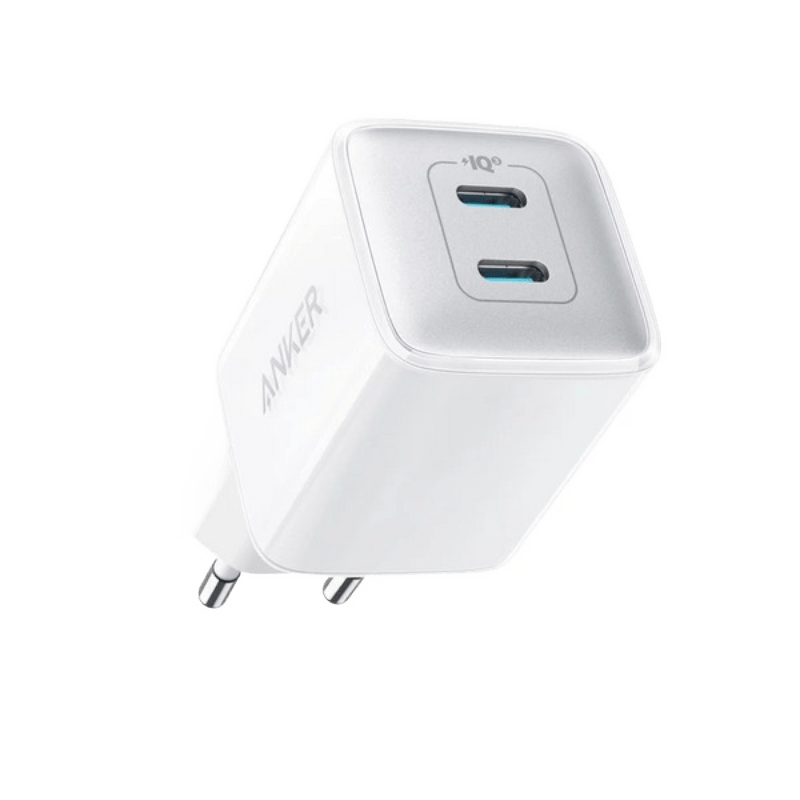 מטען קיר Anker 521 Nano PowerPort III 40W 2XC - צבע לבן שנתיים אחריות ע