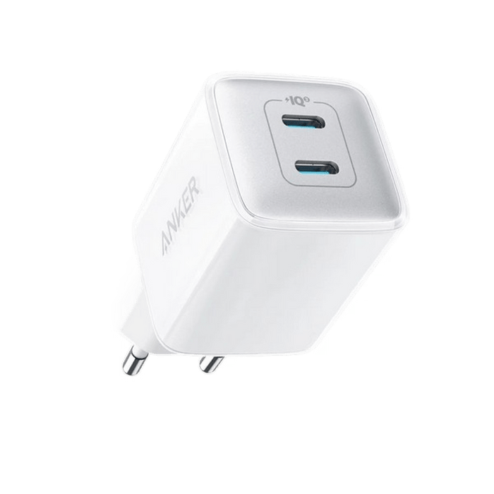 מטען קיר Anker 521 Nano PowerPort III 40W 2XC - צבע לבן שנתיים אחריות ע"י היבואן הרשמי