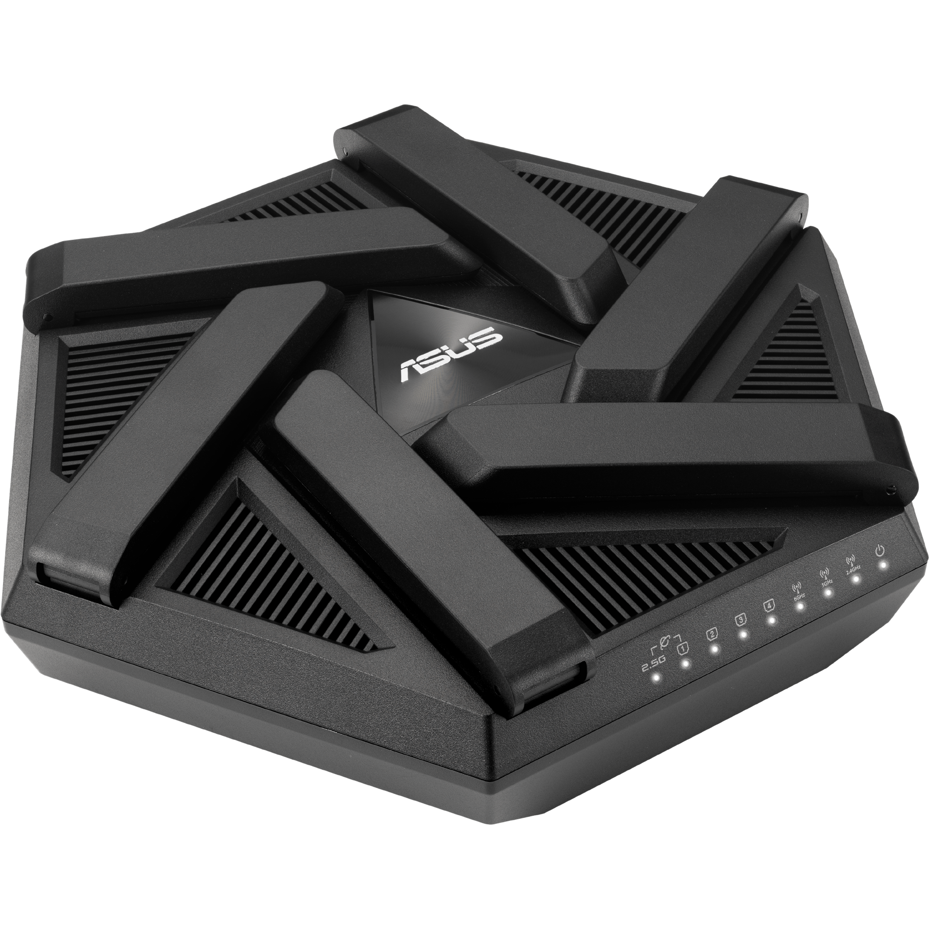 ראוטר אלחוטי Asus RT-AXE7800 WiFi 6E - צבע שחור שלוש שנות אחריות ע