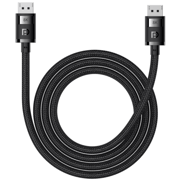 כבל באורך 5 מטר Baseus DP to DP - 8K to DP 8K - צבע שחור שנה אחריות עי היבואן הרשמי