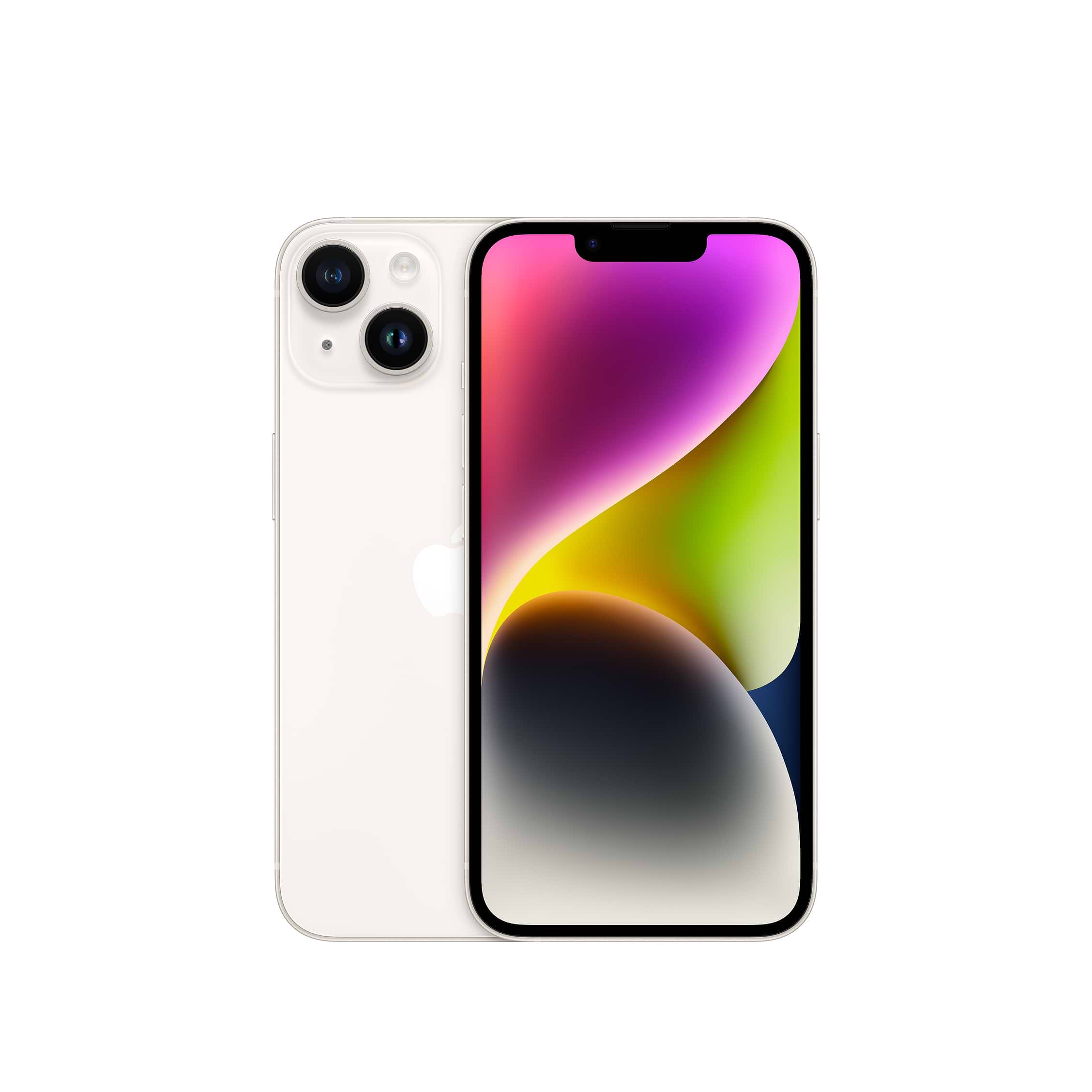 סמארטפון Apple iPhone 14 128GB - צבע אור כוכבים שנה אחריות ע