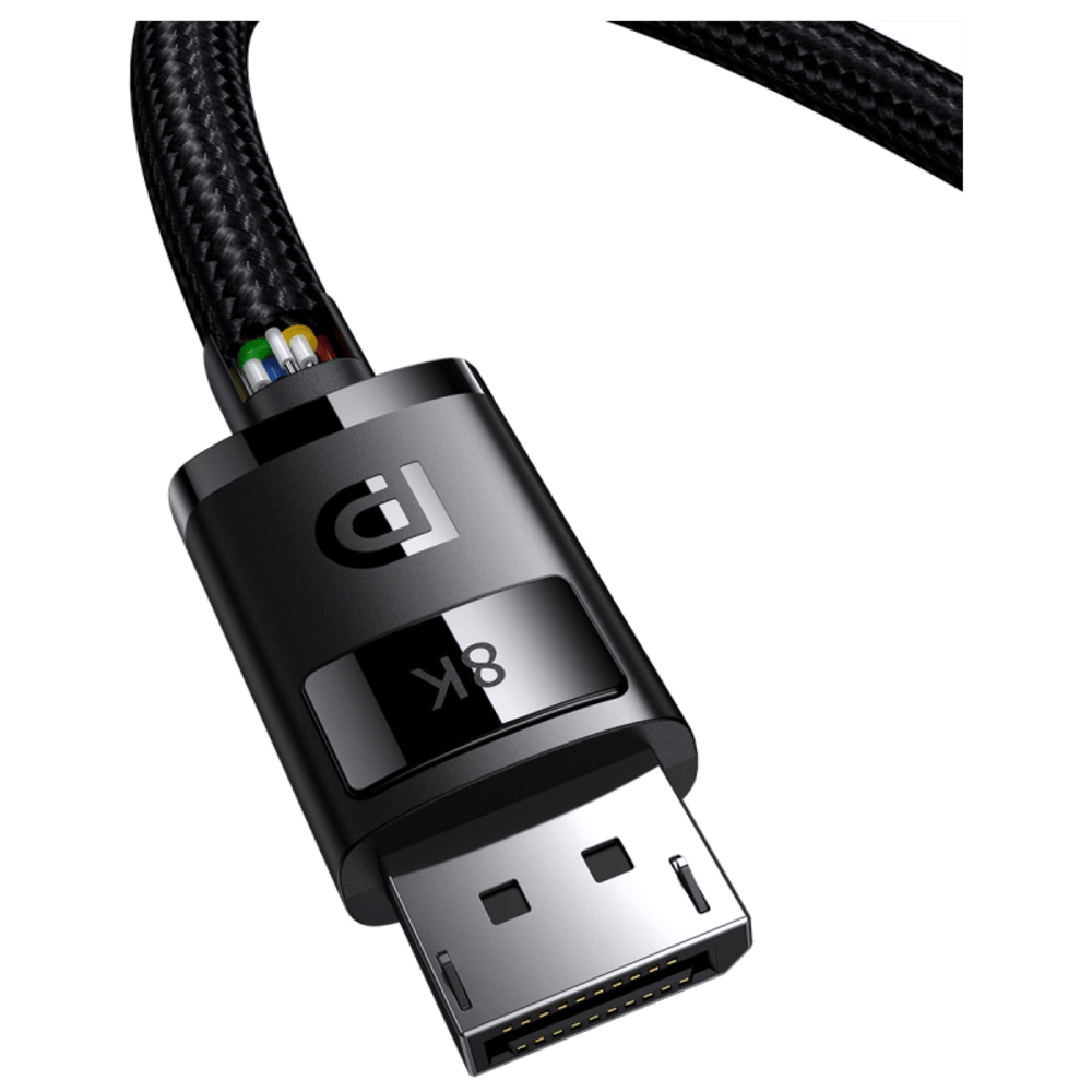 כבל באורך 5 מטר Baseus DP to DP - 8K to DP 8K - צבע שחור שנה אחריות ע