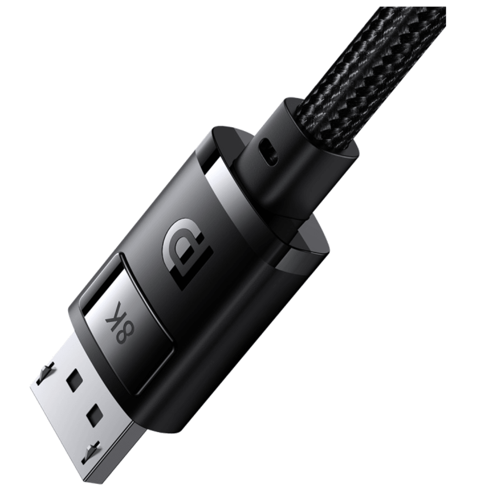 כבל באורך 5 מטר Baseus DP to DP - 8K to DP 8K - צבע שחור שנה אחריות ע