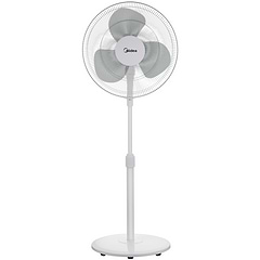מאוורר עומד קוטר 16" Midea FS40-19M - צבע לבן אחריות ע"י היבואן הרשמי