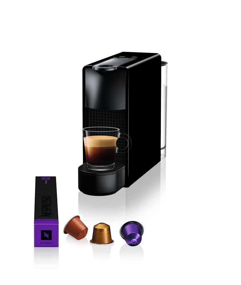נספרסו+מקציף שחור Nespresso A3NC30-IL-BK-NE אסנזה - אחריות יבואן רשמי