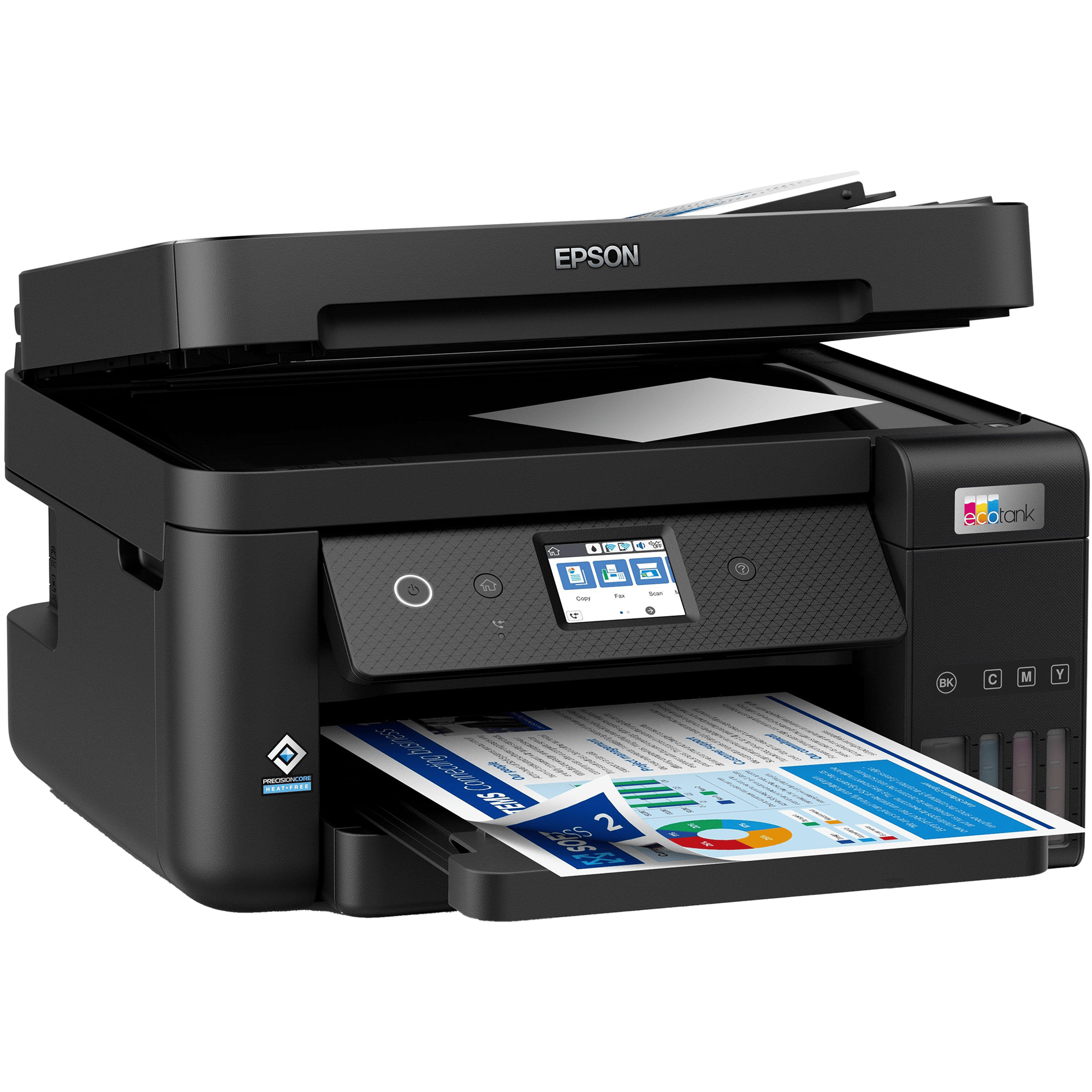 מדפסת אלחוטית משולבת 4 ב-1 עם Epson EcoTank L6290 Wi-Fi ADF - צבע שחור שלוש שנות אחריות ע