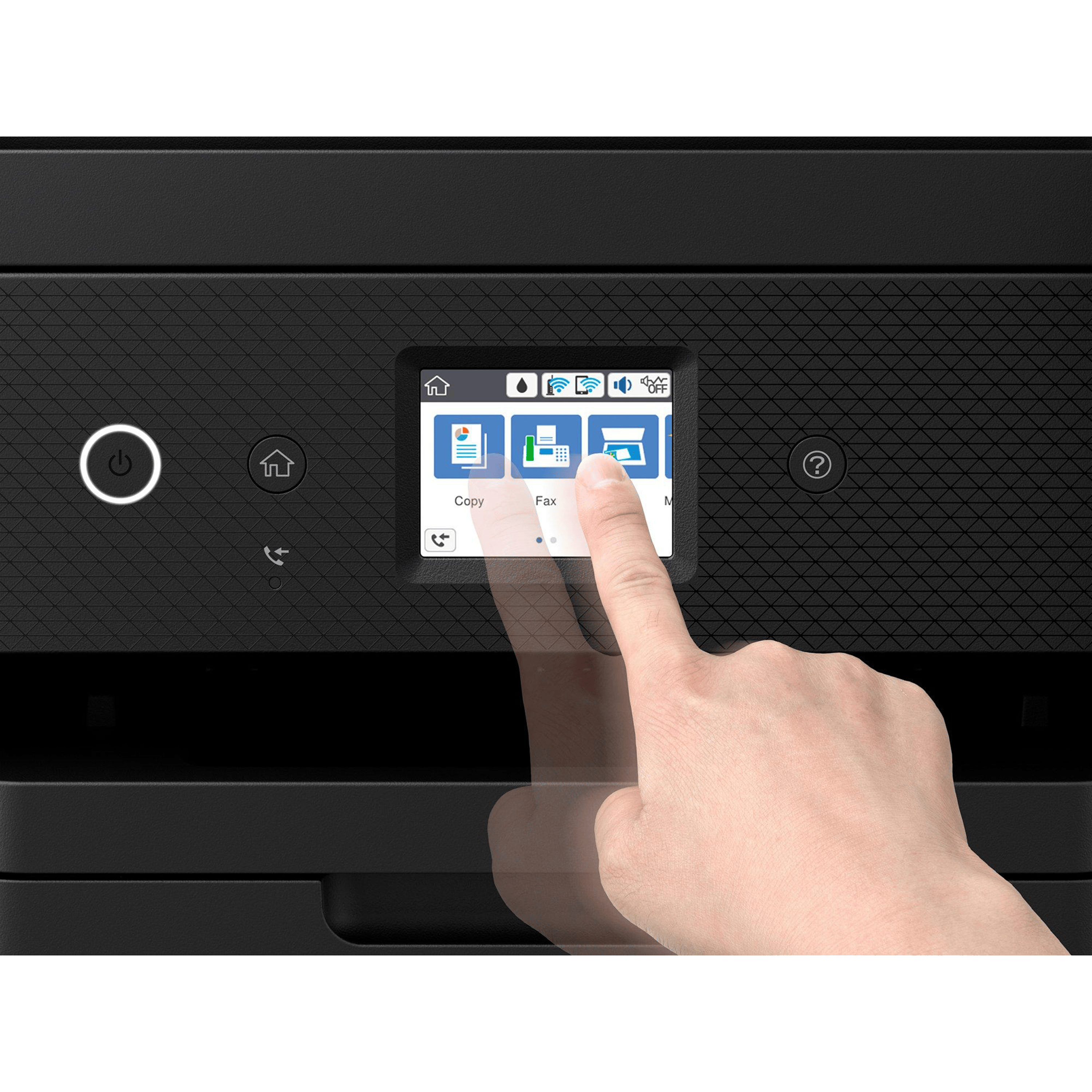 מדפסת אלחוטית משולבת 4 ב-1 עם Epson EcoTank L6290 Wi-Fi ADF - צבע שחור שלוש שנות אחריות ע