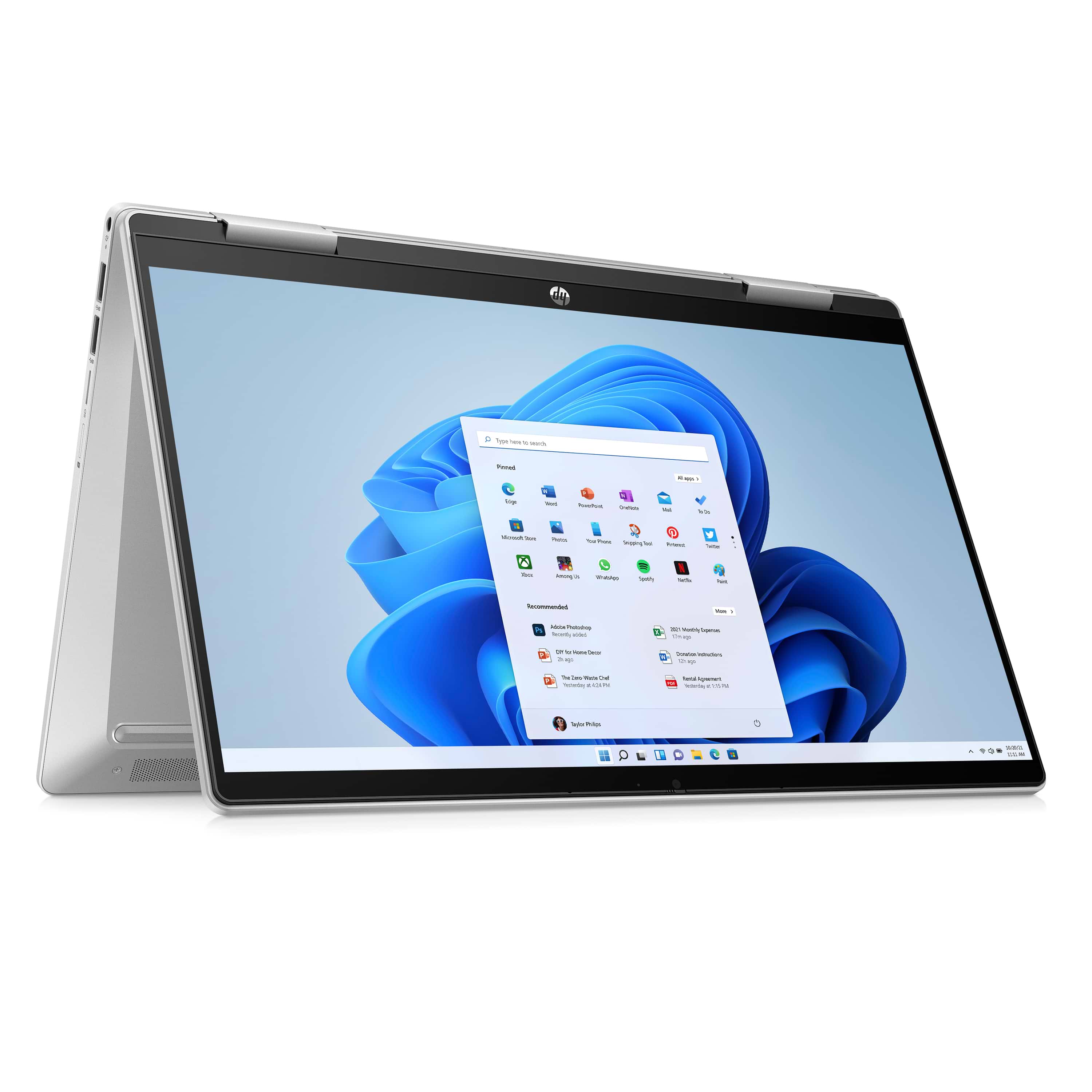 מחשב נייד עם מסך מגע HP Pavilion x360 Convertible 14-ek1005nj / 7Z557EA Core i7-1355U 512GB SSD 16GB RAM Windows 11 Home - צבע כסף שלוש שנות אחריות ע