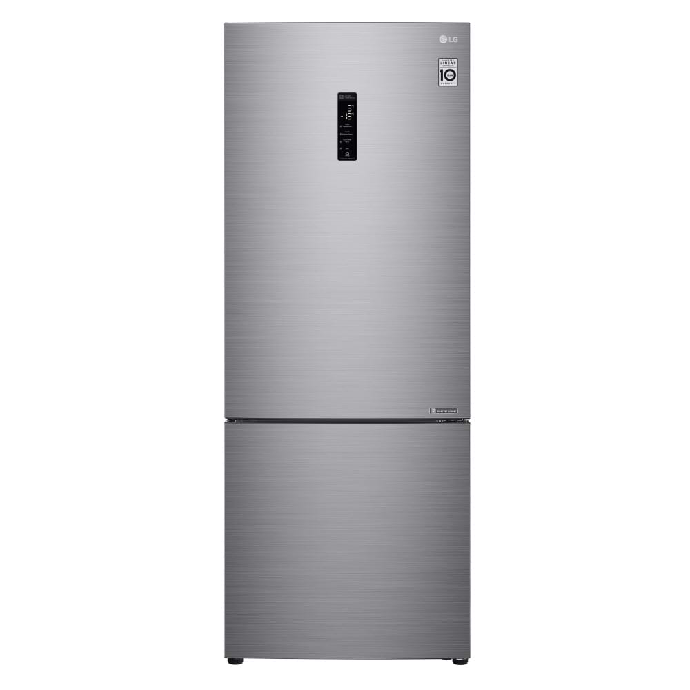 מקרר מקפיא תחתון 451 ליטר נטו LG GR-B479BF - גימור נירוסטה מוברשת אחריות ע