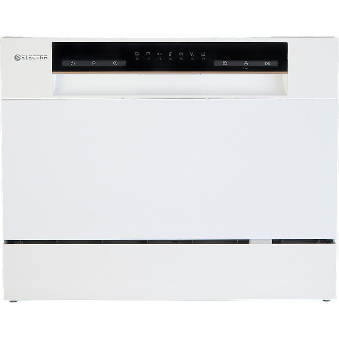 מדיח כלים על השיש ל-6 מערכות כלים Electra 6390/100109 - צבע לבן אחריות עי היבואן הרשמי