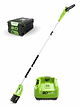 מסור שרשרת גבהים 80V + סוללה 2Ah + מטען מהיר Greenworks