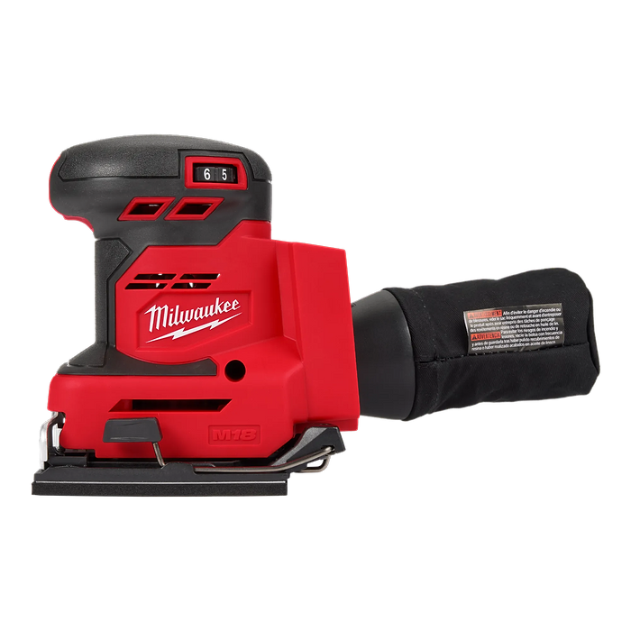 מלטשת אקצנטרית 1/4 מרובעת 18V נטענת Milwaukee 2649-20/M18 BQSS Orbital REDLITHIUM-ION - גוף בלבד