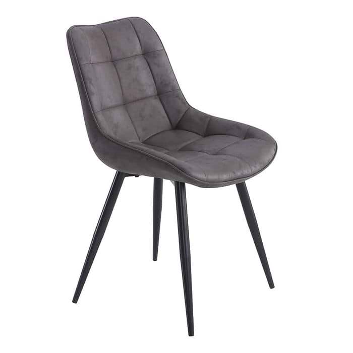 זוג כסאות אוכל גוון אפור אניס HOME DECOR