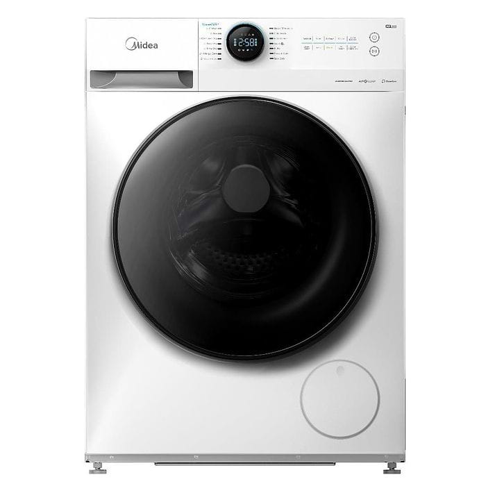מכונת כביסה פתח חזית 8 ק"ג משולבת מייבש 6 ק''ג Midea MFL80-DU1403B/6431 - צבע לבן אחריות ע"י היבואן הרשמי