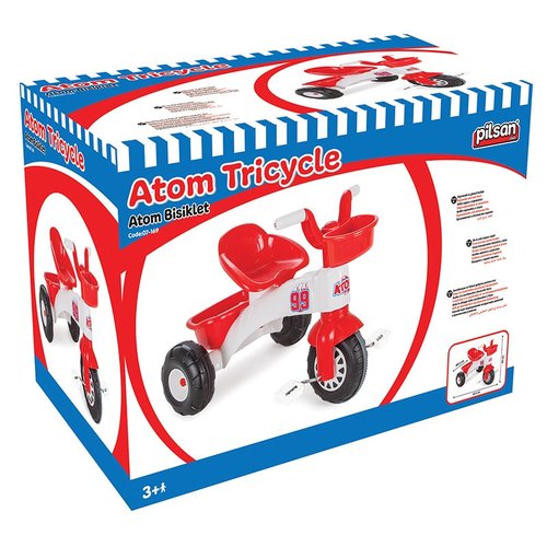 תלת אופן פדל עם שתי סלסלאות דגם PILSAN ATOM 07-169n
