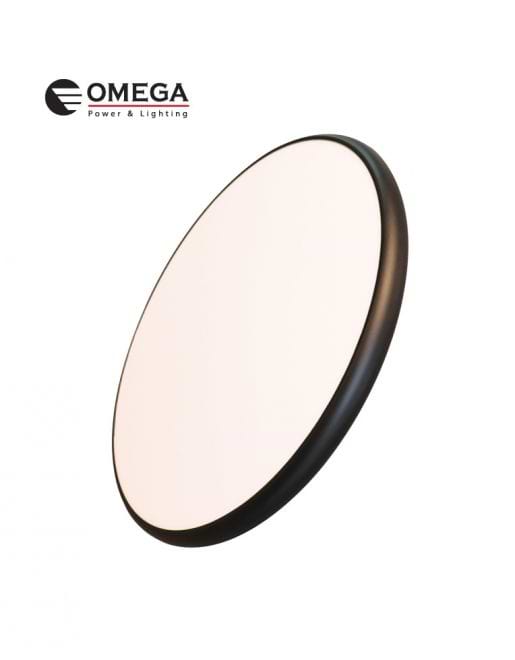 ג. תאורה LONDON קוטר 580 65W שחור אור חם OMEGA