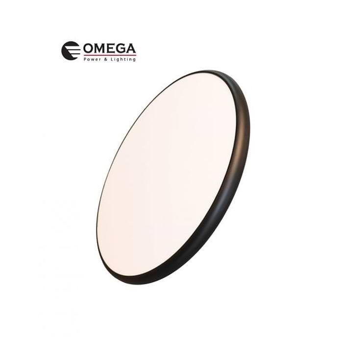 ג. תאורה LONDON קוטר 580 65W שחור אור חם OMEGA