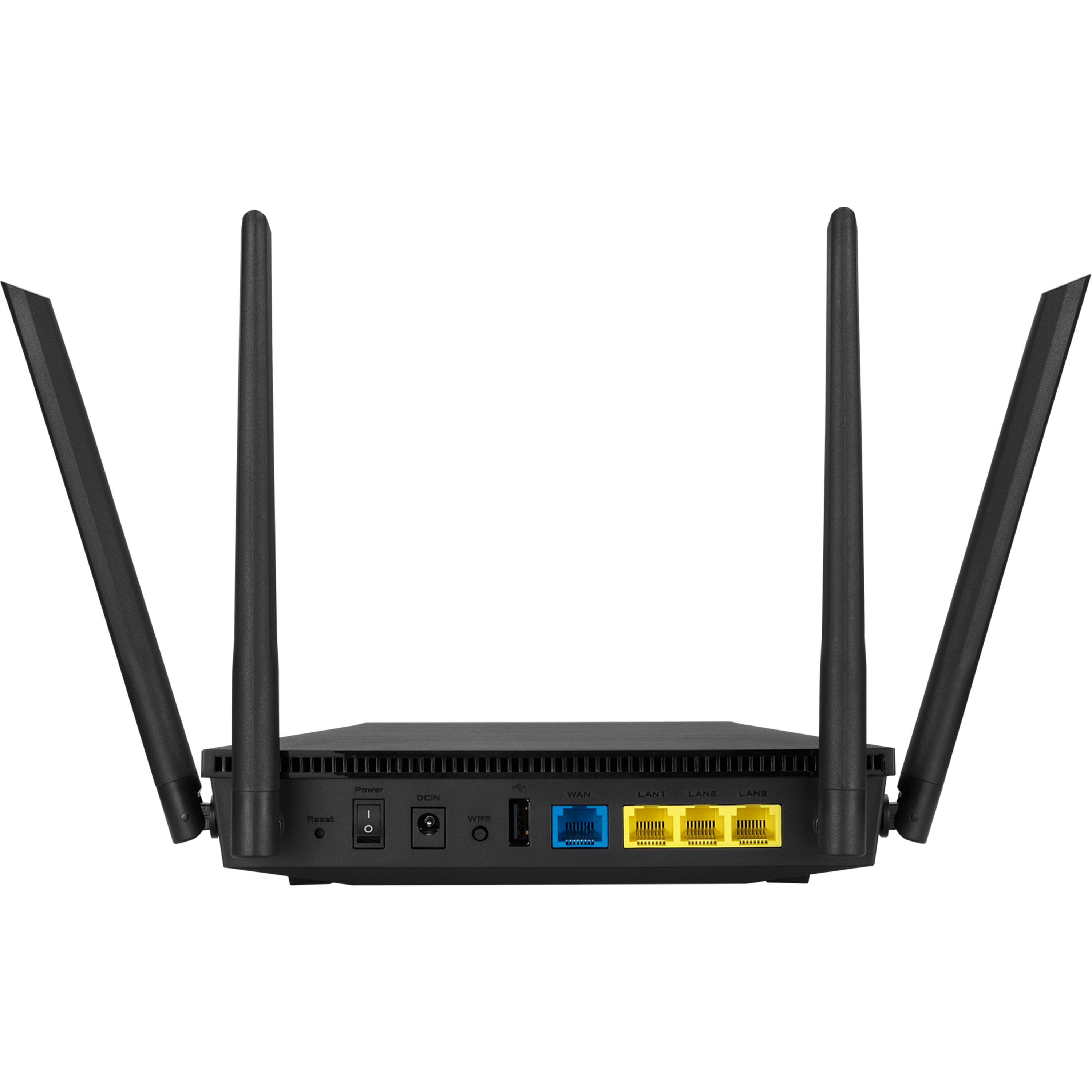 ראוטר אלחוטי Asus RT-AX53U WiFi 6 - צבע שחור שלוש שנות אחריות ע