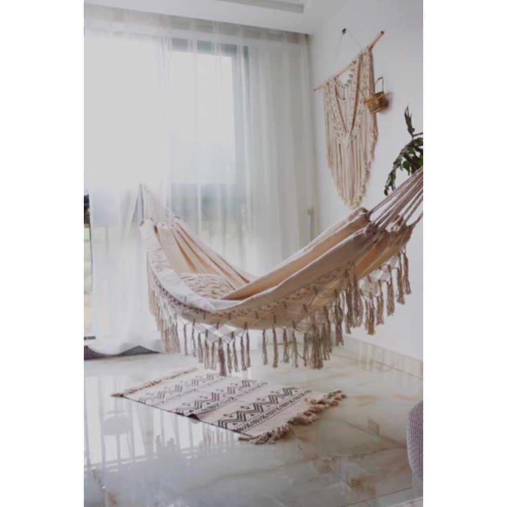 ערסל ישיבה זוגי מעוצב קורל שמנת דגם PLAYA 150X200