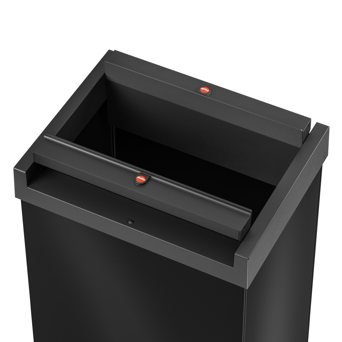 פח אשפה מלבני 52 ליטר למטבחים ומשרדים Big-Box Swing XL HAILO - צבע שחור