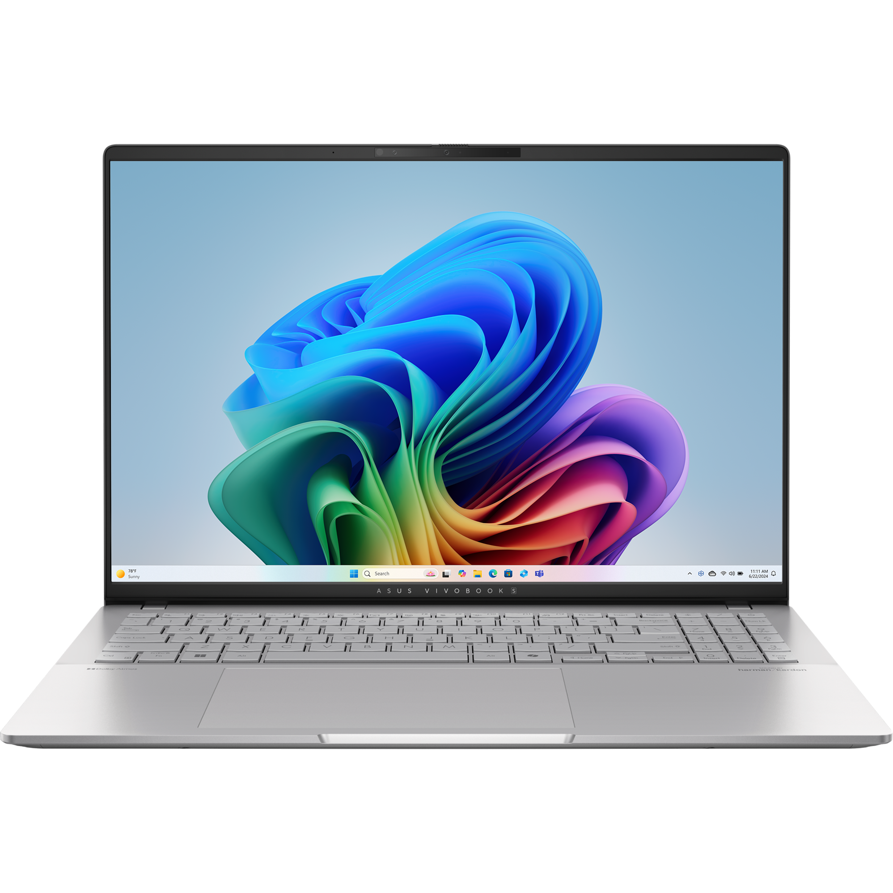 מחשב נייד Asus Vivobook S 16 M5606WA-MX051W - Ryzen AI 9 365 1TB SSD 24GB RAM Windows 11 - צבע כסוף שנה אחריות ע