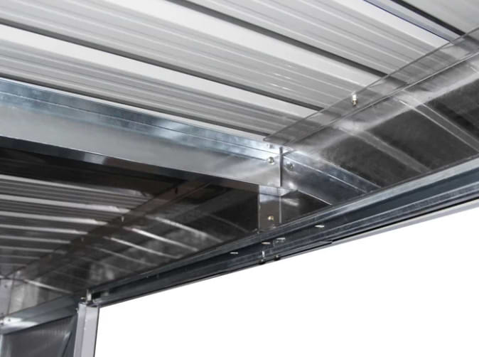 מחסן מתכת סקיילייט GardenTop Sky C 2.61X1.81 - צבע אפור