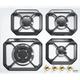 כיריים גז 4 להבות 60 ס''מ בעיצוב כפרי Lofra HRBP6G0-Gold - צבע לבן עם פרזול זהב אחריות ע"י היבואן הרשמי