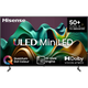 טלוויזיה חכמה Hisense 65" 65U62NQ Smart TV 4K QLED Mini-LED - שלוש שנים אחריות ע"י היבואן הרשמי  