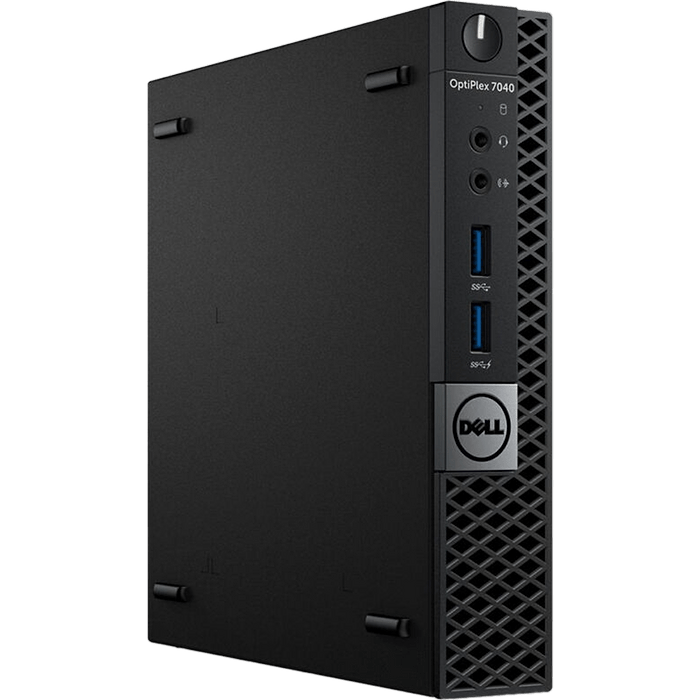 מחשב נייח מחודש Dell OptiPlex 7040 Mini Core i5-6500T 512GB SSD 16GB RAM Windows 11 Pro - צבע שחור שנה אחריות