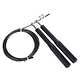 חבל קפיצה מקצועי Speed Rope ידיות מתכת צבע שחור אור ספורט