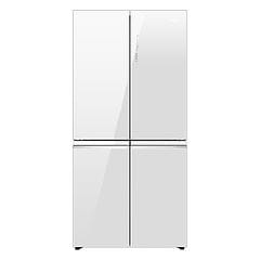 מקרר 4 דלתות Haier HRF 4560 - גימור זכוכית לבנה אחריות ניופאן יבואן רשמי