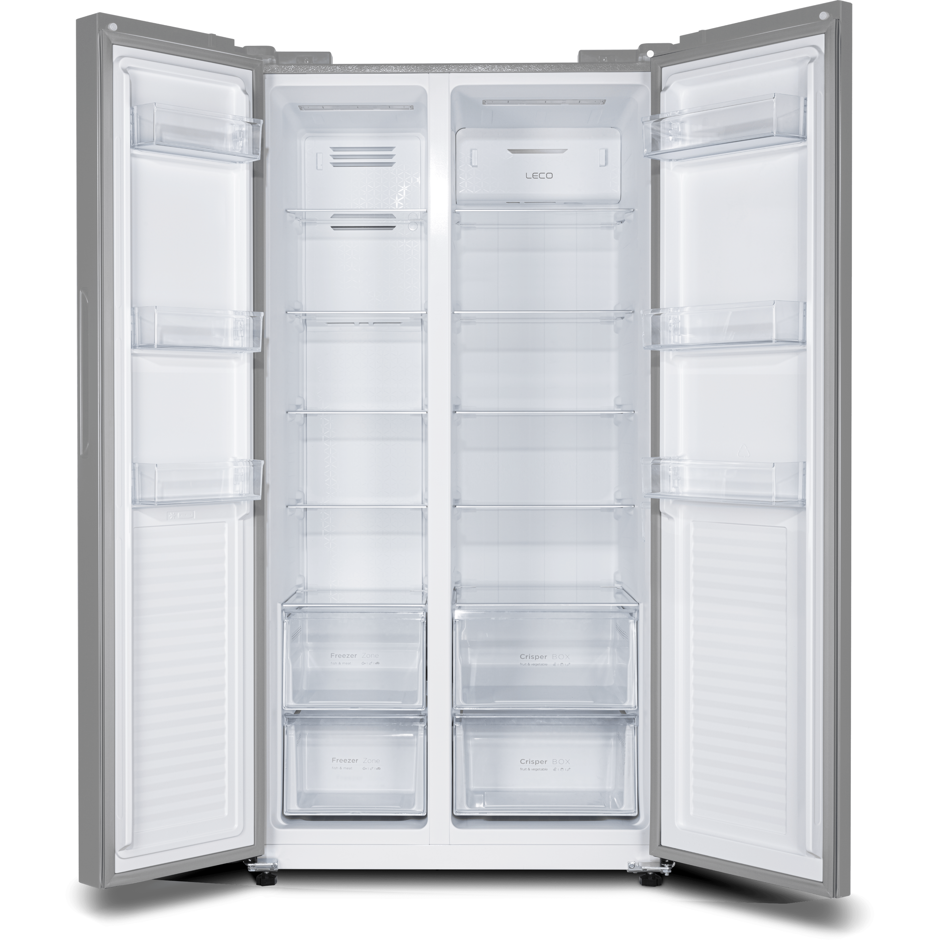 מקרר SBS דלת מול דלת 622 ליטר נטו Electra EL6460N עם מפסק תאורה באישור מכון צומת - גימור נירוסטה אחריות ע