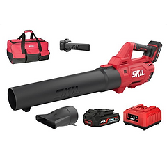 מפוח עלים חשמלי נטען 20V Brushless + סוללה 2.5Ah + סוללה 2.0Ah + מטען + תיק נשיאה SKIL