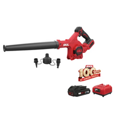 מפוח רב תכליתי נטען 20V Brushless אלקטרוני + פיות שונות + סוללה 2.0Ah + מטען SKIL