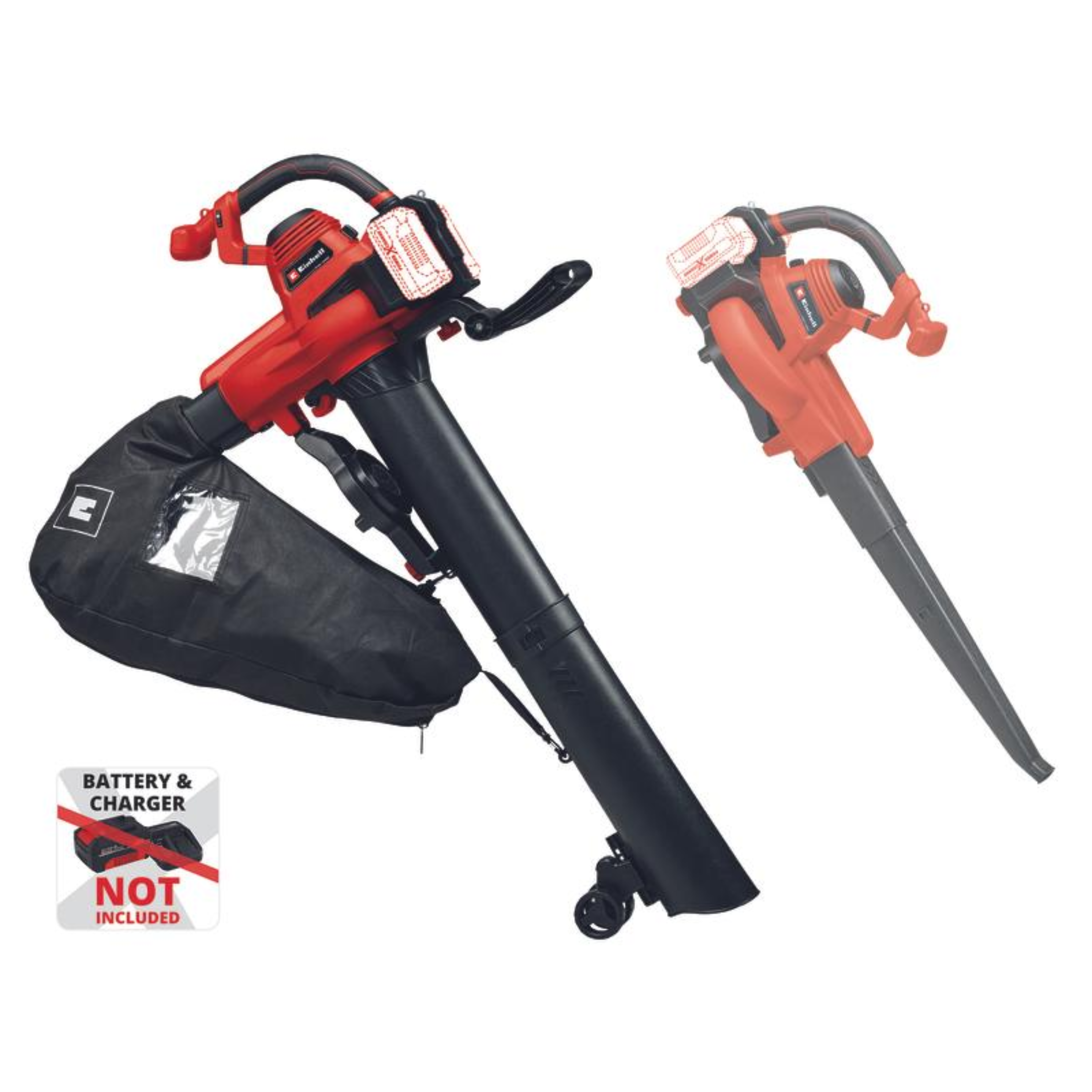 מפוח 2 ב-1 טורבו נטען שואב/נושף 36V דגם GE-CL 36-230 LI E-Solo Einhell - גוף בלבד