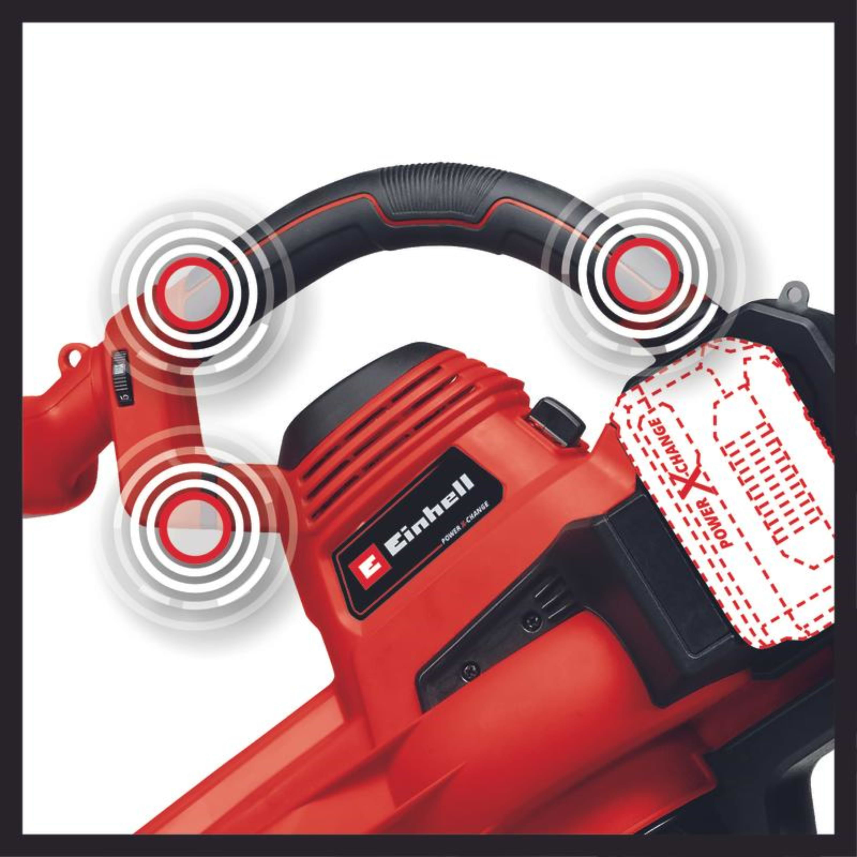 מפוח 2 ב-1 טורבו נטען שואב/נושף 36V דגם GE-CL 36-230 LI E-Solo Einhell - גוף בלבד