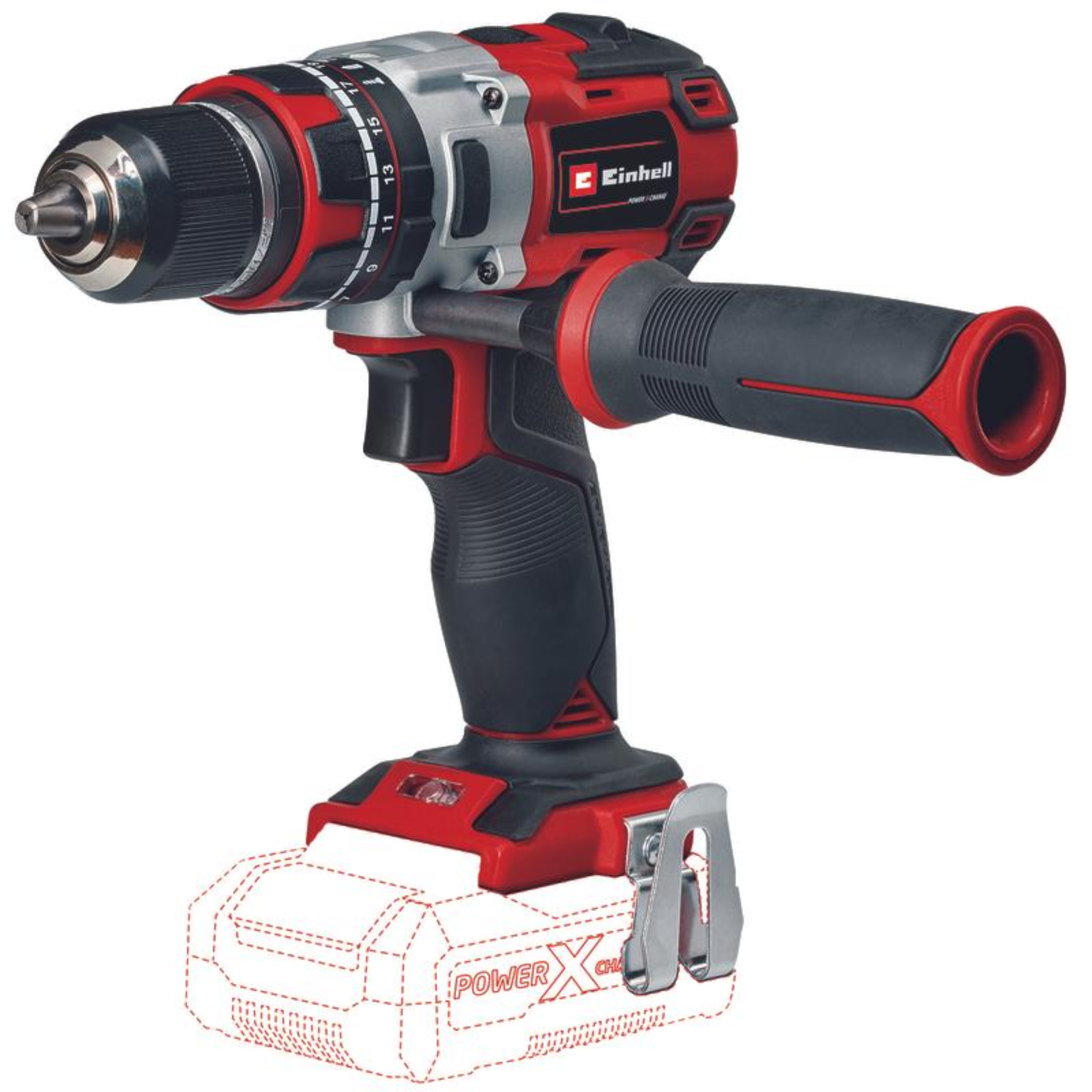 מברגת גיר נטענת  18V + סוללה 2.5Ah ומטען דגם Einhell TE-CD 18 LI -I Brushless KIT 2.5Ah