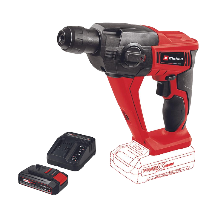 פטישון נטען 18V + סוללה 2.5Ah ומטען TE -HD 18 LI KIT 2.5Ah Einhell