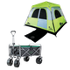 סט קמפינג אוהל RAPID CABIN ל-6 אנשים ועגלת שטח Wide Glide Amigo GoNature