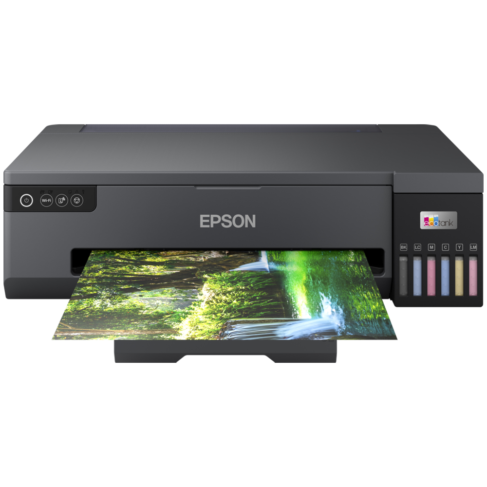 מדפסת תמונות אלחוטית Epson EcoTank L18050 A3+ SF 6 Colours LCD - צבע שחור שלוש שנות אחריות ע