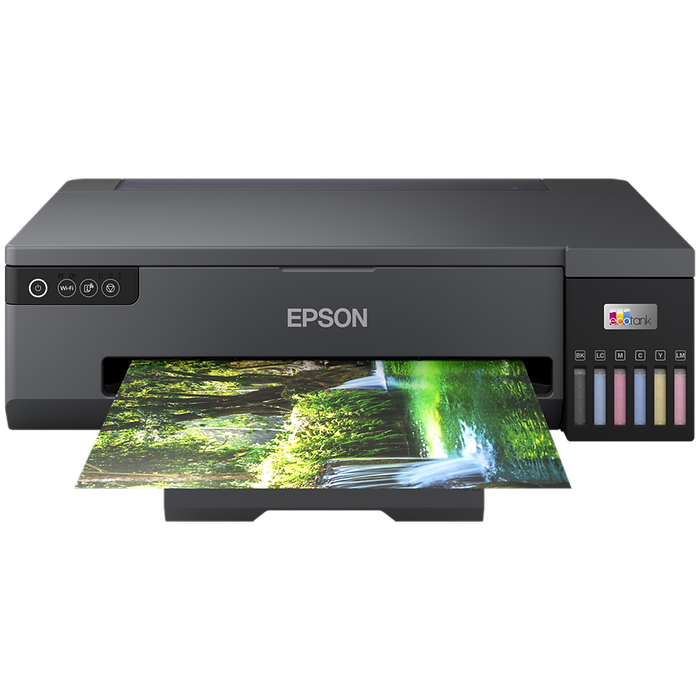 מדפסת אלחוטית Epson EcoTank L18050 A3+ SF 6 Colours LCD - צבע שחור שלוש שנות אחריות עי היבואן הרשמי
