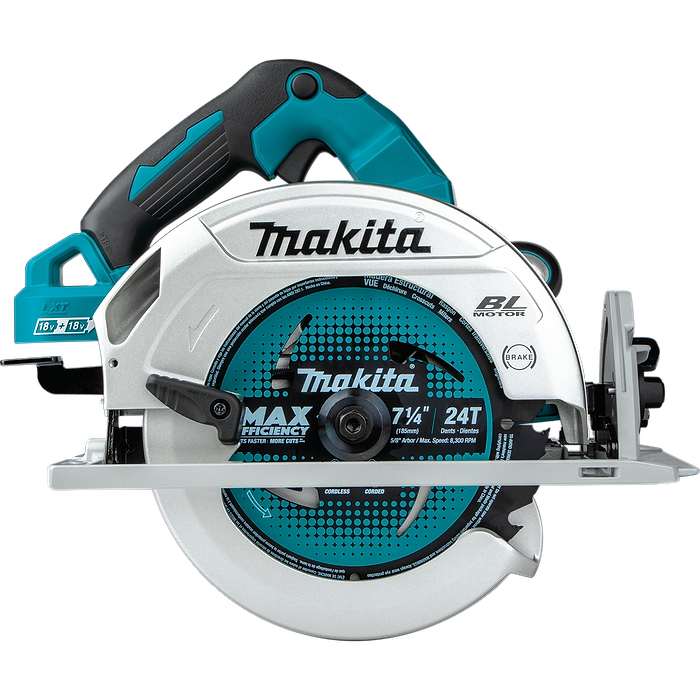 מסור עגול 36V  בראשלס דגם  LXT Li-Io (18VX2) DHS780 Makita  - גוף בלבד