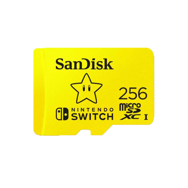  כרטיס זיכרון לנינטנדו סוויץ' SanDisk microSDXC 256GB 100MB/s Read 90MB/s Write V30 U3 C10 A1 UHS-1 - אחריות לכל החיים ע