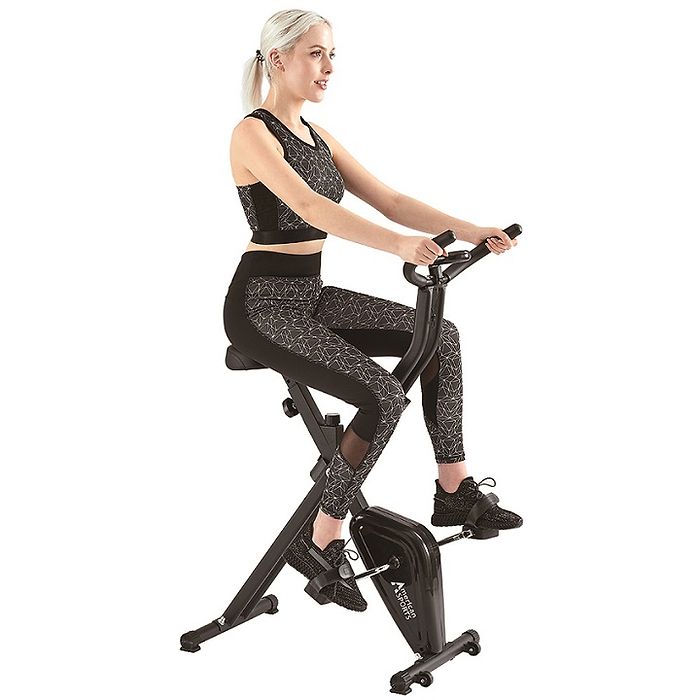 אופני כושר מתקפלים X-BIKE AMRICAN SPORTS - צבע שחור 