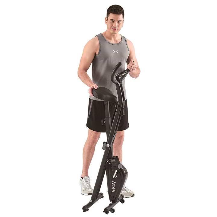 אופני כושר מתקפלים X-BIKE AMERICAN SPORTS - צבע שחור 